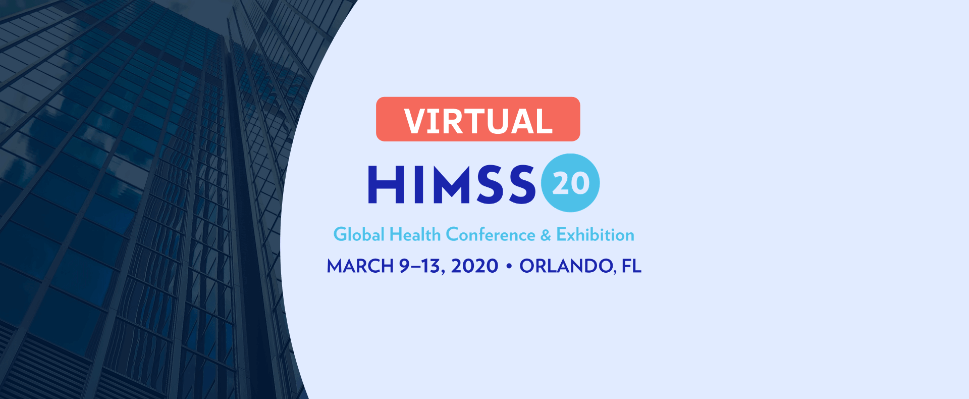 Virtual HIMSS 2020 landing page banner